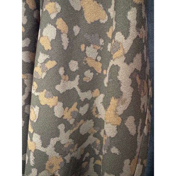 Lysse' S Sophia cropped open front blazer Feather soft crepe Abstract print - Picture 6 of 11